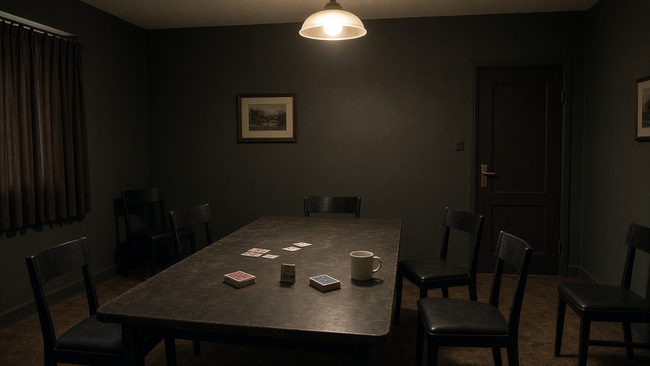 A club room set out for a meeting